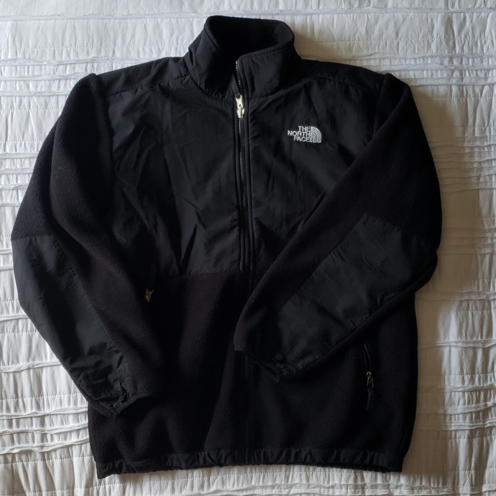 North Face Denali Fleece Black Coat Jacket boys XL